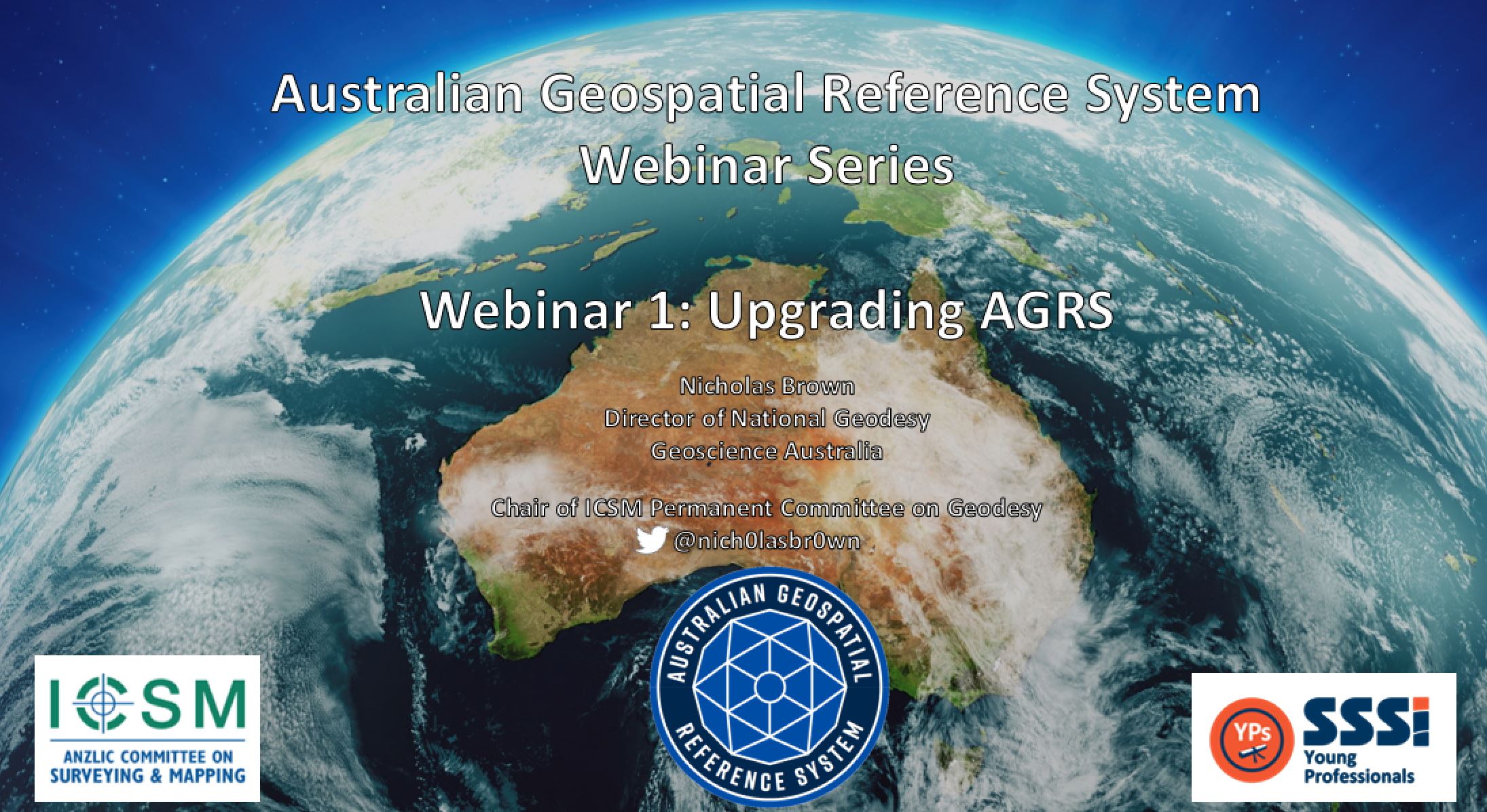 Image of Australia with title of webinar on it