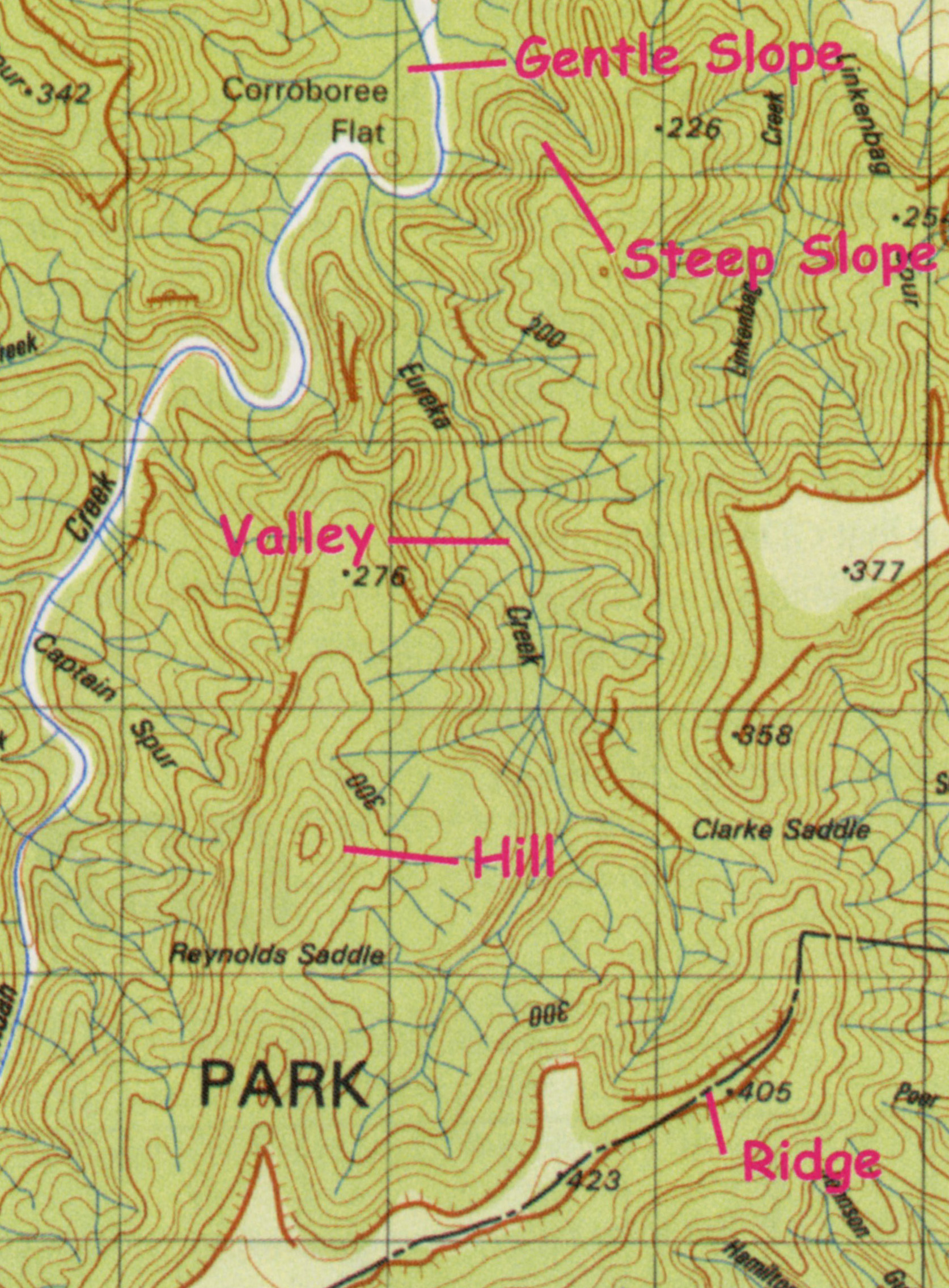 topographic elevation map