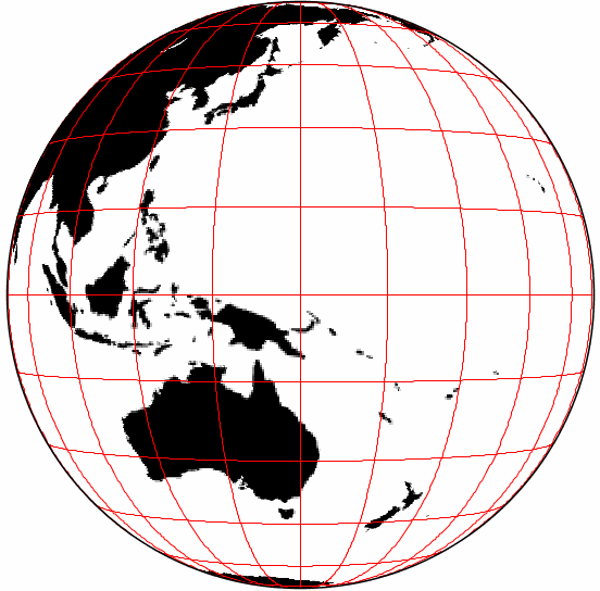 globe with grid lines